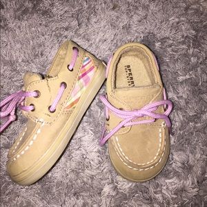 Toddler girls Sperry shoes size 3 months.